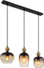 Globo Lighting|Hängeleuchte Metall schwarz matt, 3x E27 Produktbild-Vorschau 1