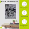 ARTland Poster Fahrrad fahren im Regen Größe: 60x80 cm Produktbild-Vorschau 2