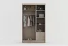 BETTSO Schwebetürenschrank 120 cm mit Spiegel Produktbild-Vorschau 2