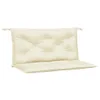 A cream-colored cushion set for a garden bench, shown against a white background. Anteprima dell’immagine prodotto