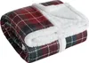Świąteczny koc 150x200 flanelowy krata Podgląd zdjęcia produktu 1