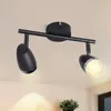 ZMH LED Deckenleuchte Drehbar Modern Schwarze 2 Flammig 8W Produktbild-Vorschau 1