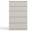Grosse Kommode Malwa M5 Schrank 5 Schubladen Kaschmir Beige Produktbild-Vorschau 4