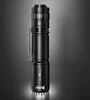 A black WUBEN LED flashlight is shown against a gradient gray background. Produktbild-Vorschau