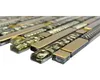 Glasmosaik mit Metall Crystal XCM GV918 29,8x33,8 cm gold Produktbild-Vorschau 2