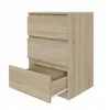 Kommode AVEN 50cm, Schrank 3 Schubladen, Sonoma-Eiche, Produktbild-Vorschau 2