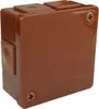 Scatola da incasso marrone senza terminale 86x86x40 IP55 Anteprima dell’immagine prodotto 1