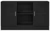 vidaXL Sideboard noir imitation chêne 120 x 30,5 x 70 cm Voir les images du produit 6