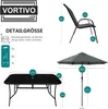 VORTIVO 8-teiliges Gartenmöbel-Set für 6 Personen mit Produktbild-Vorschau 3