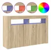 vidaXL Dressoir Sonoma-eikenhout, 116 x 30 x 75 cm, Productafbeelding-voorbeeld 4