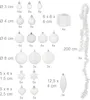 Lot de 110 boules de Noël Relaxdays, en plastique, Voir les images du produit 4
