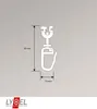 LYSEL® 100er SET Drehgleiter Weiß Produktbild-Vorschau 2