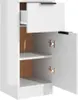 Kredens biały wysoki połysk 30x30x70 cm materiał Podgląd zdjęcia produktu 7