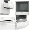 Vladon Sideboard Kommode Metro,  Germany, Korpus in Weiß Produktbild-Vorschau 5