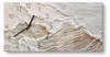 DEQORI Glasuhr 60x30 cm Zahlen 'Sandwellenzauber' Wanduhr Produktbild-Vorschau 1