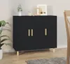 vidaXL Kredens czarny 90x34x80 cm materiał drewnopochodny Podgląd zdjęcia produktu 4