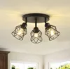 Plafonnier Vintage Pivotant Spot de plafond E27 3 flammes Voir les images du produit 1