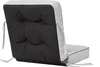 A tufted cushion for a swing or bench, shown from the back and side. Podgląd zdjęcia produktu