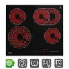Plaque Electrique 60cm 6,6 kW 4 Zones de cuisson 9 niveaux Voir les images du produit 4