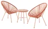 home24 Sitzgruppe - 3-teilig - Stahl / Polyrattan Produktbild-Vorschau 5