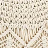 Makramee Sitzpuff Handgefertigt 45 x 30 cm Baumwolle Produktbild-Vorschau 3