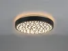 Dimmbare LED Deckenleuchte CHIZU Schwarz Ø40cm Produktbild-Vorschau 3