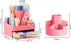 Stiftehalter Schreibtisch Organizer mit Schublade, drehbar Produktbild-Vorschau 4