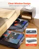 Under-bed storage boxes are shown next to a bed and a nightstand, with text overlays highlighting features. Náhled obrázku produktu