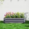 Outsunny Hochbeet aus Stahl, Pflanzbeet Frühbeet Gartenbeet Produktbild-Vorschau 9