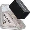 A close-up shot of a Prada perfume bottle with its black cap tilted. Produktbild-Vorschau