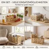 Ensemble de 3 boîtes en bambou | Boîtes en bois durables Voir les images du produit 2