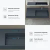 doporro Lavabo Bagno Sospeso Lavabo da Appoggio Anteprima dell’immagine prodotto 5