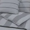 vidaXL Bettwäsche-Set Grau 260x220 cm Baumwolle Produktbild-Vorschau 5