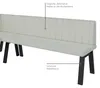 Banc d'angle Akiko Metal A - Ensemble de bancs d'angle pour Voir les images du produit 5