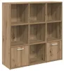 vidaXL Regál Artisan dub 98x29x97,5 cm Materiál na báze Náhľad obrázku produktu 1
