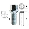 Bullone ruota M14x1.25 , lunghezza filetto: 30 mm, collare Anteprima dell’immagine prodotto 2