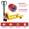 4 tlg. Set Hubwagenrollen Polyurethan 80 x 70 mm, Tragkraft Produktbild-Vorschau 2
