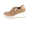 A single tan sneaker with a wedge sole is shown against a white background. Produktbild-Vorschau