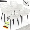 Lot de 4 chaises de jardin tillvex® résistantes aux Voir les images du produit 1