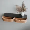 Schwebendes Regal mit zwei Schubladen - Hängendes Wandregal Produktbild-Vorschau 5