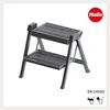 A two-step folding step stool in anthracite. Produktbild-Vorschau