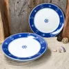 Ahoi sada 6 talířů námořní talíře velké porcelánové 6 osob Náhled obrázku produktu 2