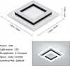 Lampa Sufitowa Led Plafon Czarny Kwadratowa Nowoczesna 24W Podgląd zdjęcia produktu 3