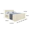 ALTDECOR Boxspringbett mit Fußteil, 2 Matratzen und Topper Produktbild-Vorschau 6