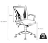Fotel biurowy ergonomiczny | Fotel obrotowy regulowany | Podgląd zdjęcia produktu 4