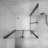 B.76x76cm H.185cm  Schwarz Falttür eckdusche Duschkabinen  Produktbild-Vorschau 4