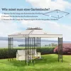 Outsunny náhradná strecha pre altánok 3x3m vodoodpudivá Náhľad obrázku produktu 4