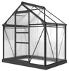 Outsunny Kas, aluminium constructie met dakraam, 190 x 132 Productafbeelding-voorbeeld 1