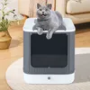 Katzenklo mit Deckel Katzentoilette Katzenklo geschlossen Produktbild-Vorschau 2