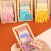 Sticken, Stricken & Weben für Kinder, DIY Holz Webrahmen, Produktbild-Vorschau 3